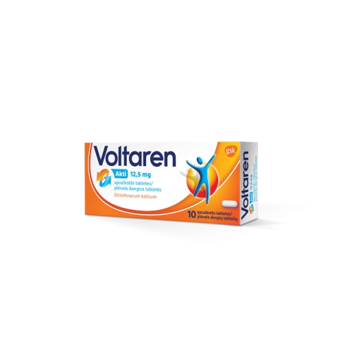 Voltaren Akti 12.5mg plėvele dengtos tabletės N10