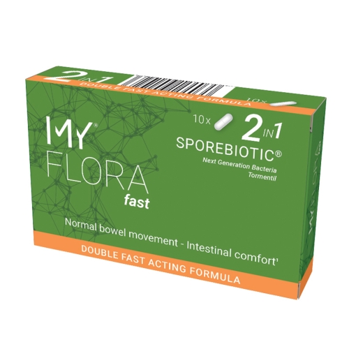 MY FLORA SPOREBIOTIC® FAST, 10 kapsulių