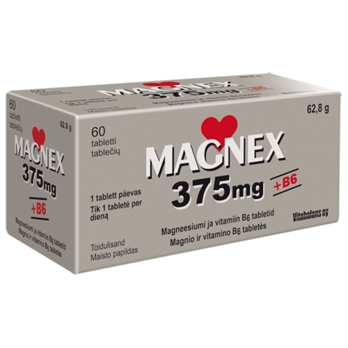 VITABALANS MAGNEX 375mg + B6 tabletės N60