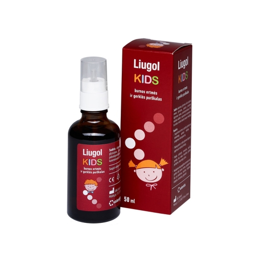 LIUGOL burnos ertmės ir gerklės purškalas KIDS, 50ml