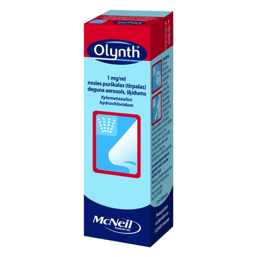 Olynth 1mg/ml nosies purškalas, tirpalas 10ml