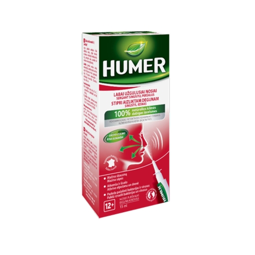 HUMER nosies purškalas sinusitui, 15ml