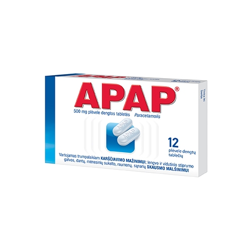 APAP 500mg tab. N12