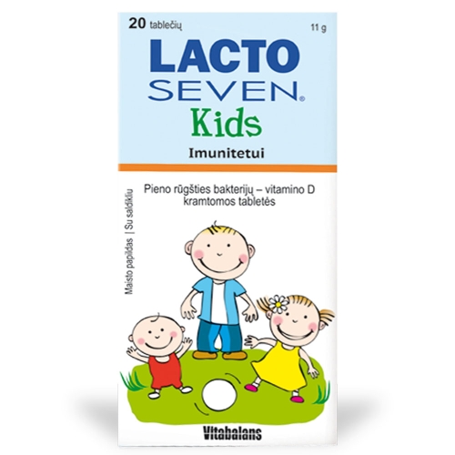 VITABALANS LACTOSEVEN KIDS tabletės N20