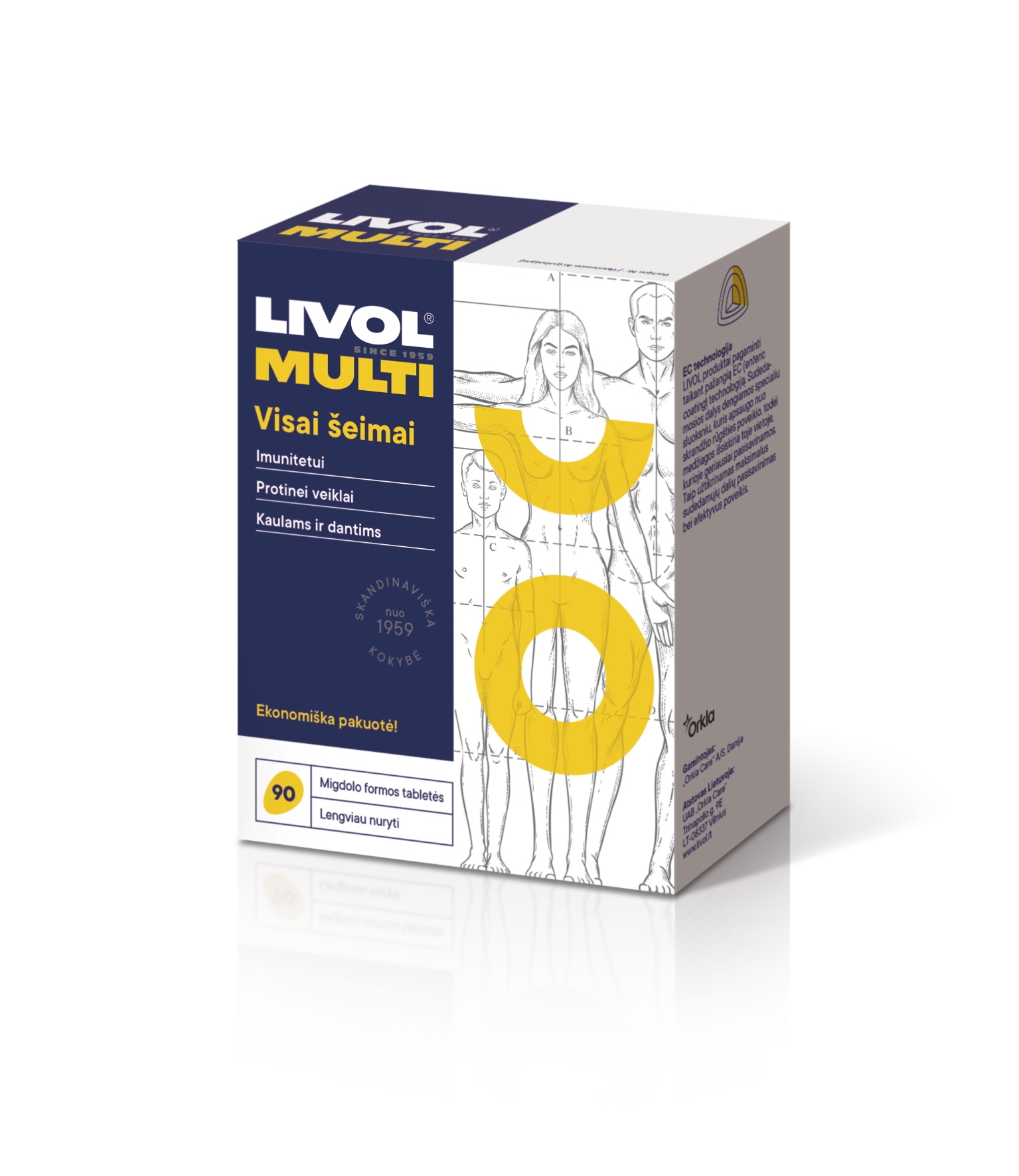 LIVOL MULTI vitaminai visai šeimai, 90 tabl. -  2